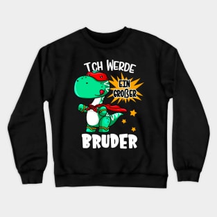 Ich werde großer Bruder Kinder Jungen Dino Crewneck Sweatshirt